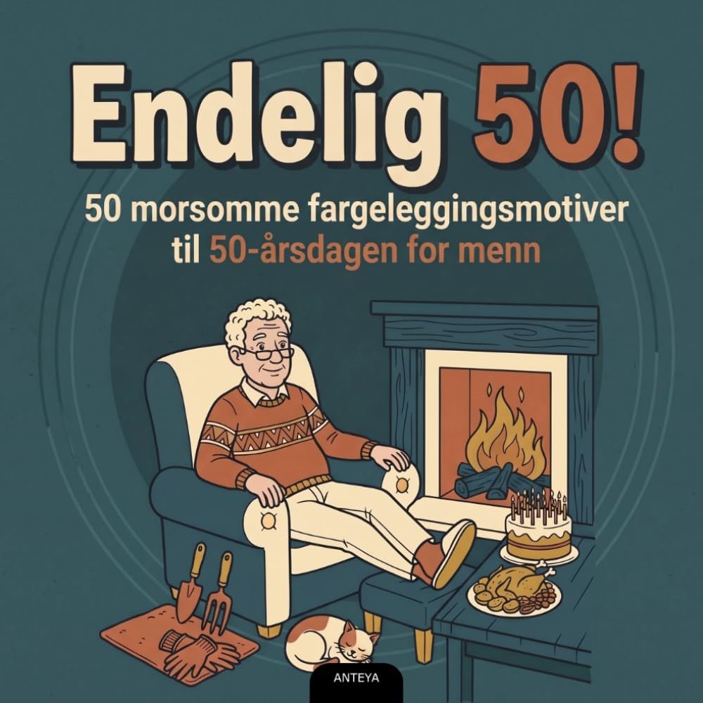 capítulo por capítulo baixar Endelig 50!: 50 morsomme fargeleggingsmotiver til 50-årsdagen for menn (Norwegian Edition)