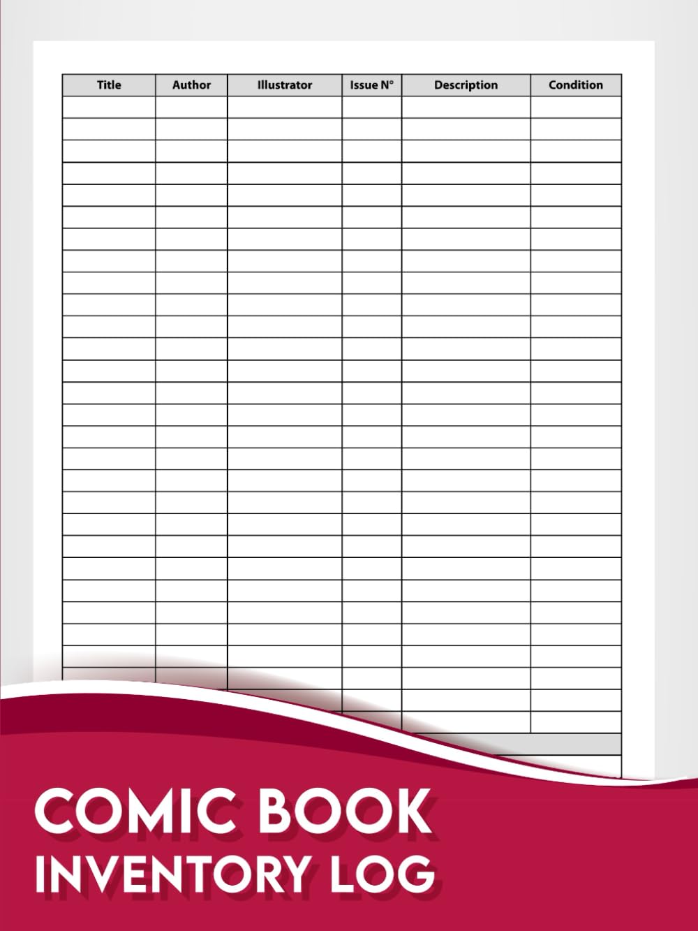 Comic Book Inventory Log: Inventory Record Book Ideal for Comic Book Collectors. baixar o livro de graça