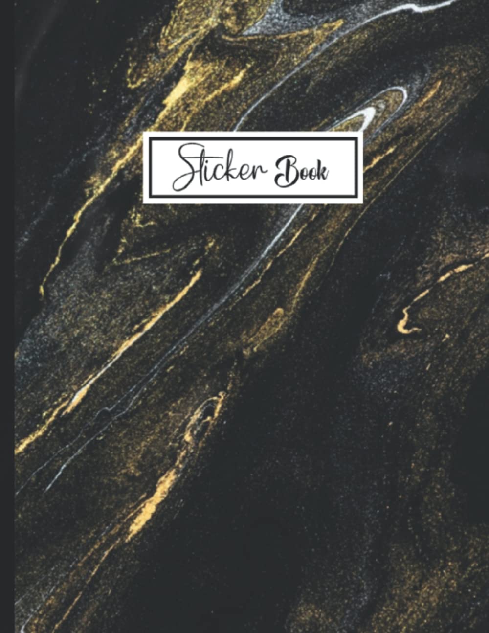 Sticker Book: Black aesthetic Theme Sticker Book Collecting Album Blank Notebook. baixar o livro de graça