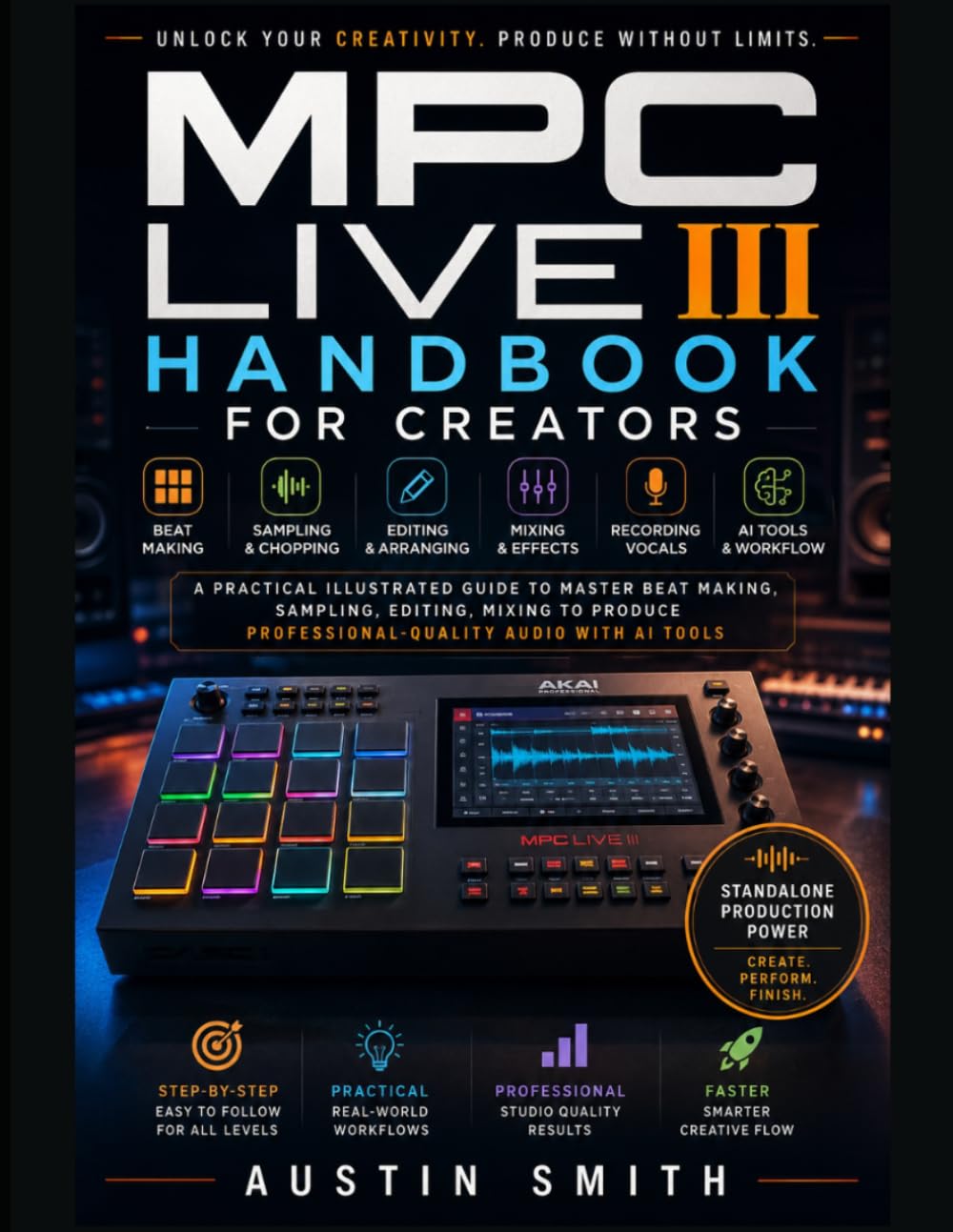 MPC Live III Handbook for Creators: A Practical Illustrated Guide to Master Beat Making, Sampling, Editing, Mixing to Produce Professional-Quality Audio with AI Tools baixar o livro de graça