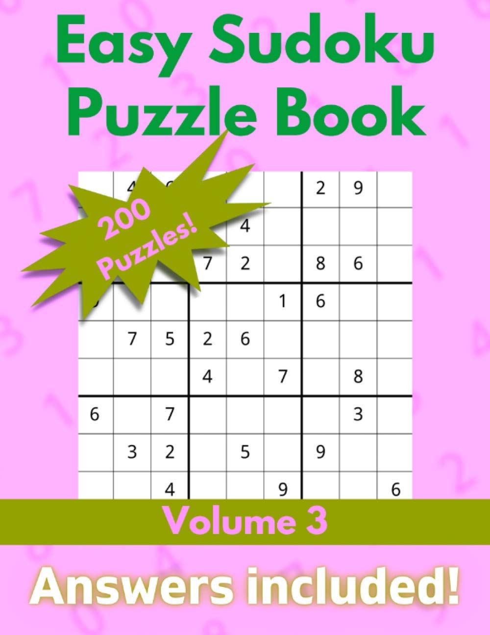 ler totalmente Easy Sudoku Puzzle Book: 200 Sudoku Games with Answers | Gift for Adults or Kids | Volume 3 (OurPuzzle Large Print Easy Sudoku)