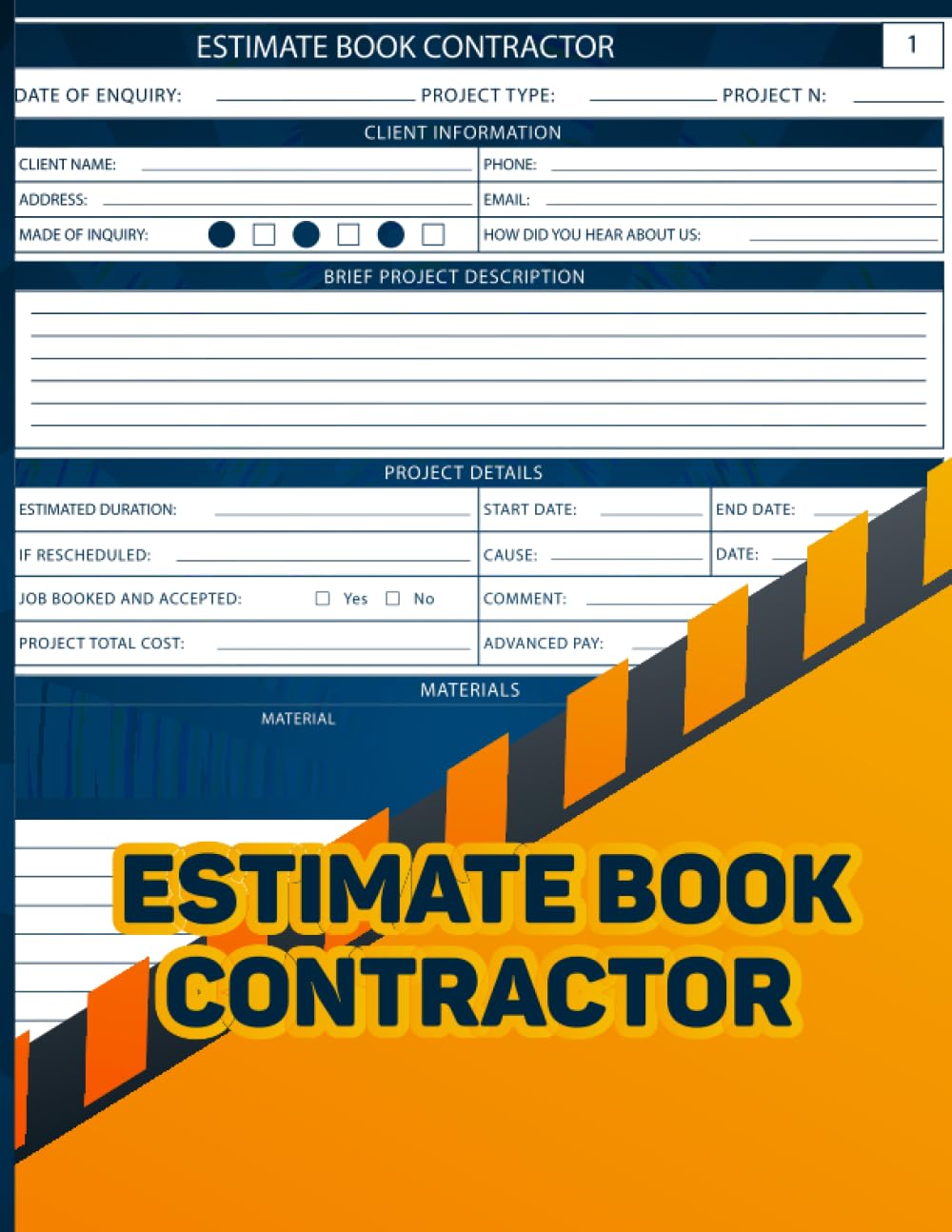 capítulo por capítulo baixar Estimate Book Contractor: Finding A Qualified Book Contractor For Project Estimating | Log Book To Record Estimate For Small Business