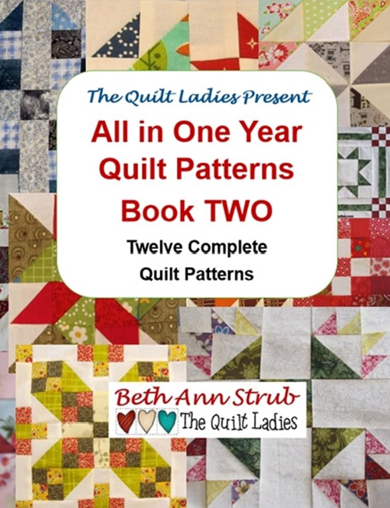 All in One Year 2025 Quilt Pattern Book with The Quilt Ladies: 12 Complete Monthly Quilt Projects (English Edition) baixar livro de graça