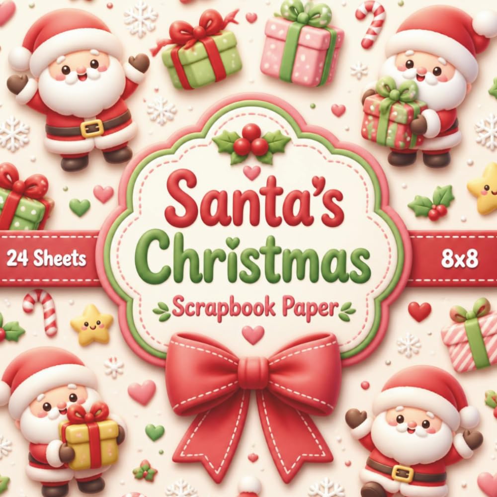 capítulo por capítulo baixar Santa's Christmas Scrapbook Paper: Cute Kawaii Santa Claus Christmas Designs for Scrapbooking, Crafts, Card Making, Gift Tags & Holiday Projects
