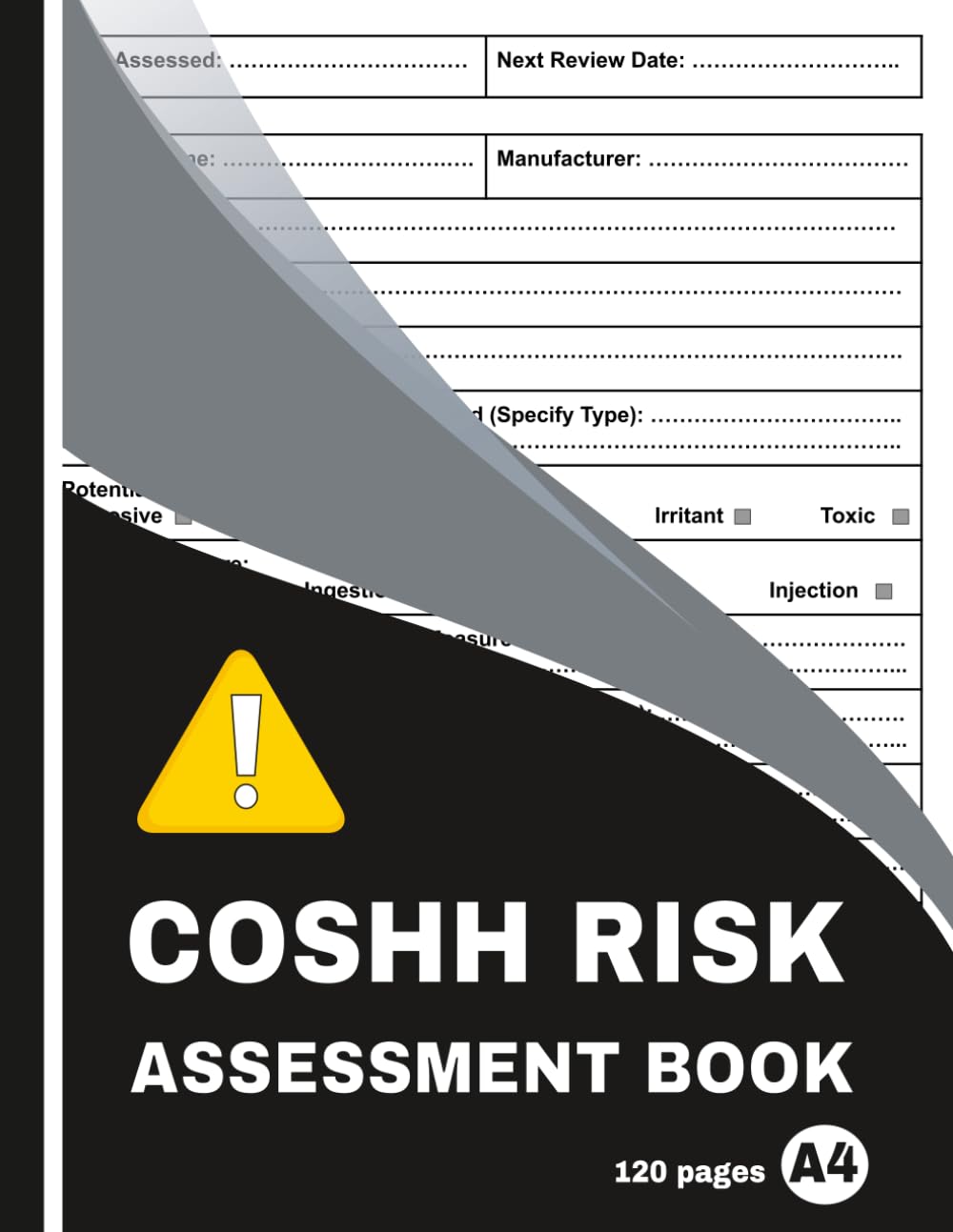ler totalmente COSHH Risk Assessment Book: A Practical Logbook for Recording Hazardous Substances, Workplace Risks, Protective Measures, and safety procedures in... healthcare, schools, and construction sites.