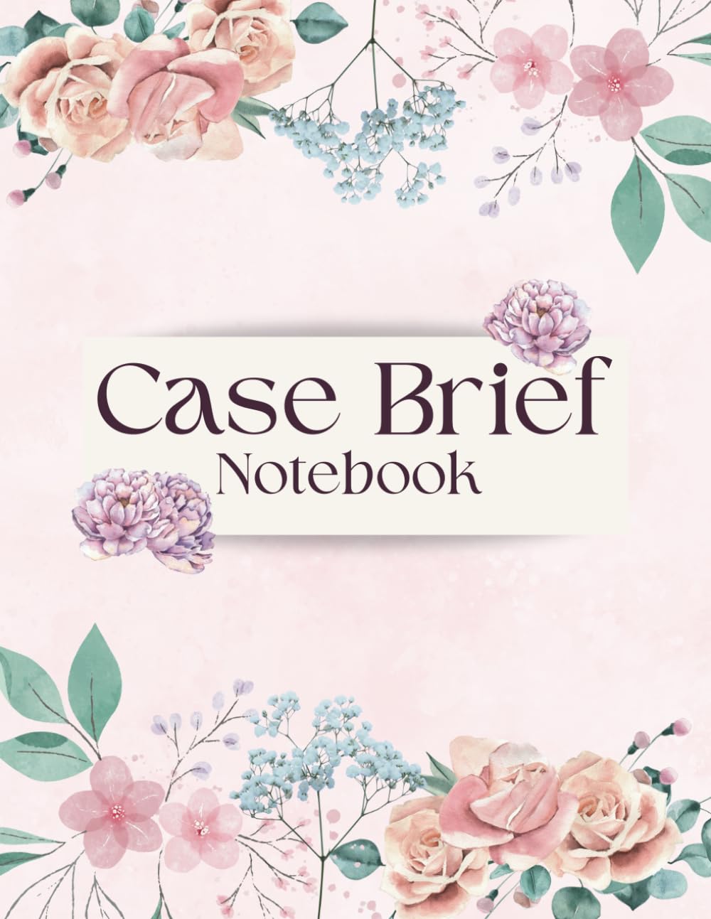 ler totalmente Case Brief Notebook pink: using IRAC Method for Law Students | Legal Study Aid Organizer with Trial and Criminal/Civil Analysis) - 110 pages | Large Print Size 8.5 x 11