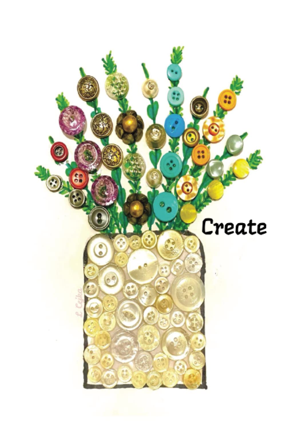 capítulo por capítulo baixar Journal: Button Art Colorful Flowers and Vase