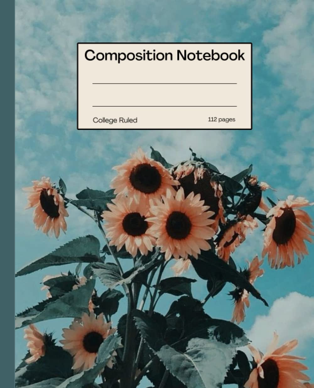 capítulo por capítulo baixar Composition Notebook College Ruled: Sunflower Vintage Botanical Cover Designed | Floral Aesthetic Journal For Girls, Teens, Women | Wide Lined