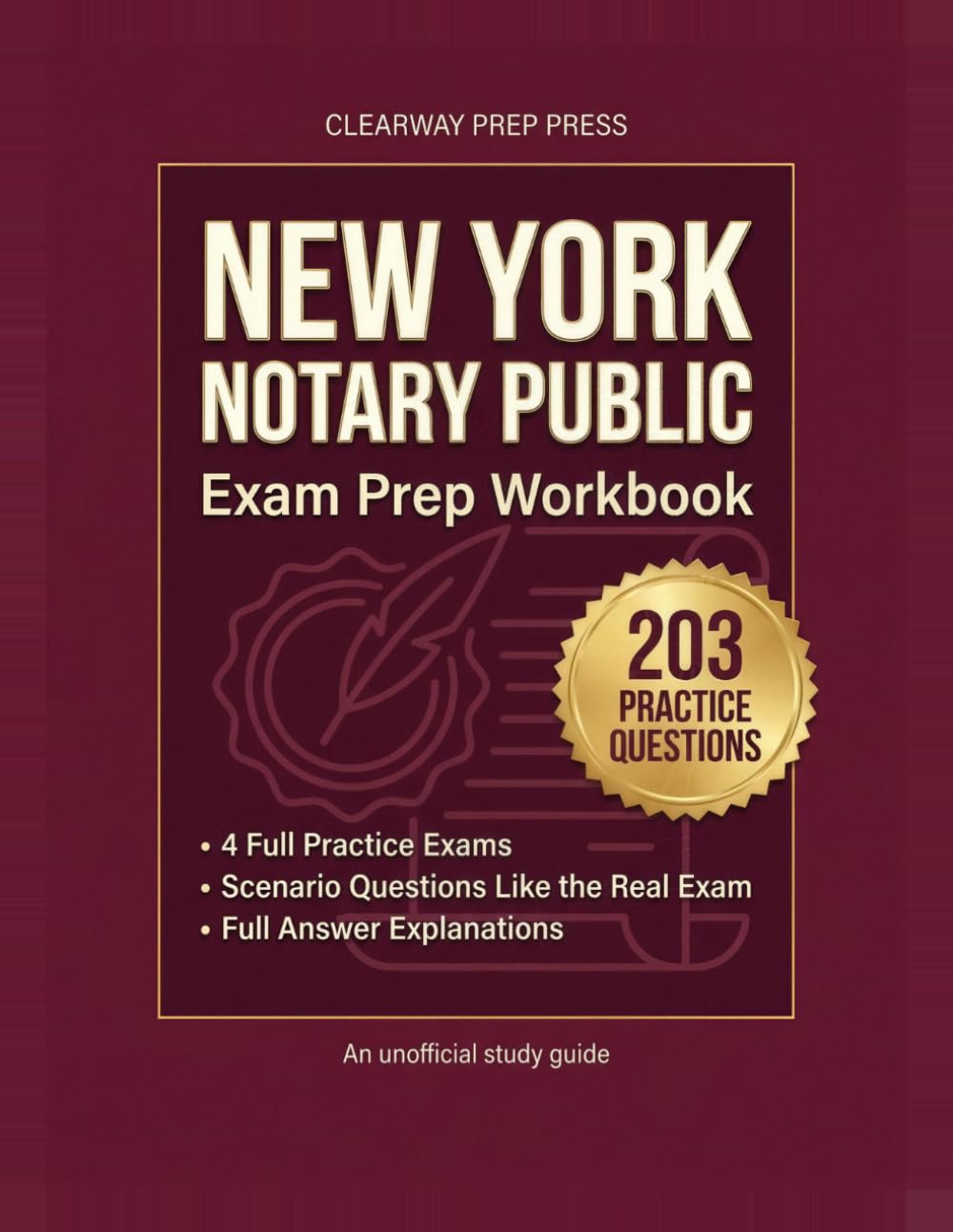 ler totalmente New York Notary Public Exam Prep: Unofficial Study Guide with 200+ Practice Questions, 4 Full Practice Exams, Answer Explanations & Scenario Drills (2026 Edition)