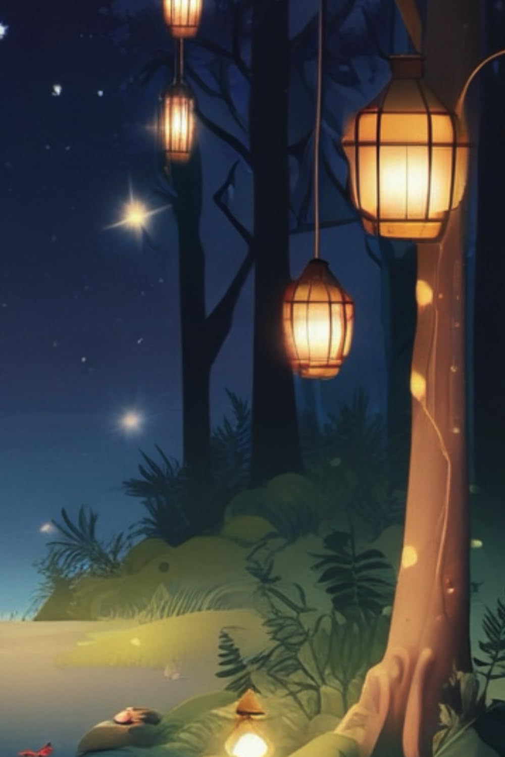 ler totalmente Starlit Pathways: Lantern Forest Dream Journal