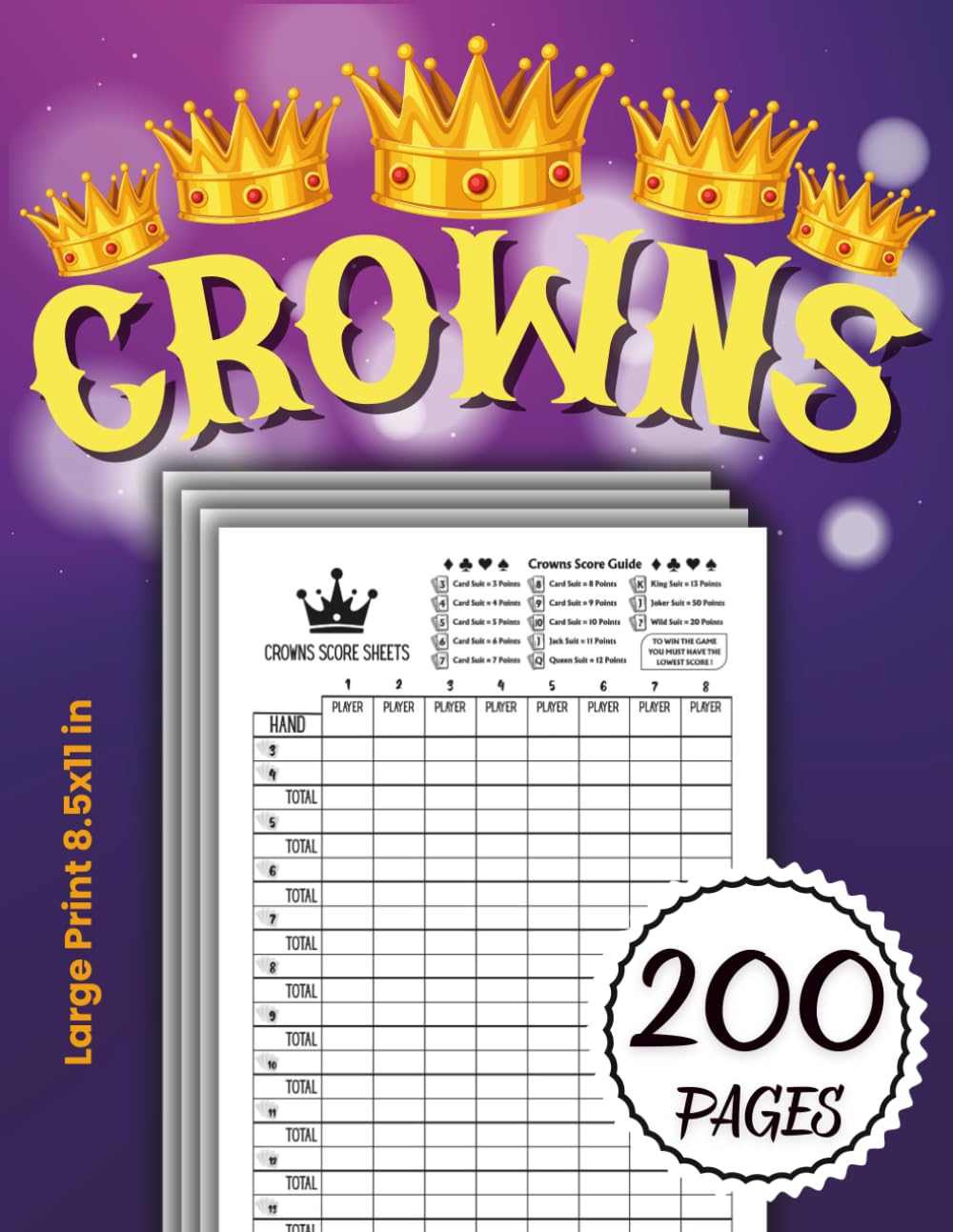 capítulo por capítulo baixar Crowns Score Sheets: 200 score sheets, scorekeeping book, Crowns score pads, 8.5 x 11 inches