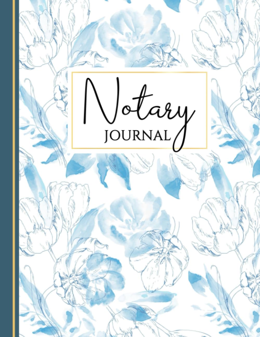 Notary Journal: Official Public Notary Log Book to Record 300 Notarial Acts | Useful for Notaries and Signing Agents | For Women | Blue Floral Watercolor baixar livro de graça