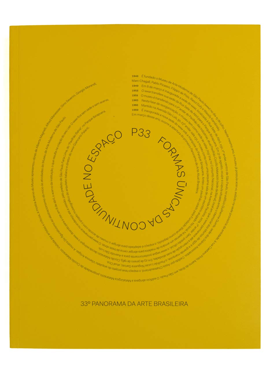 33ª Panorama da Arte Brasileira Formas Únicas da continuidade no espaço Multiplicação, (Português e Inglês), Edição 2013, Capa Comum, MAM São Paulo