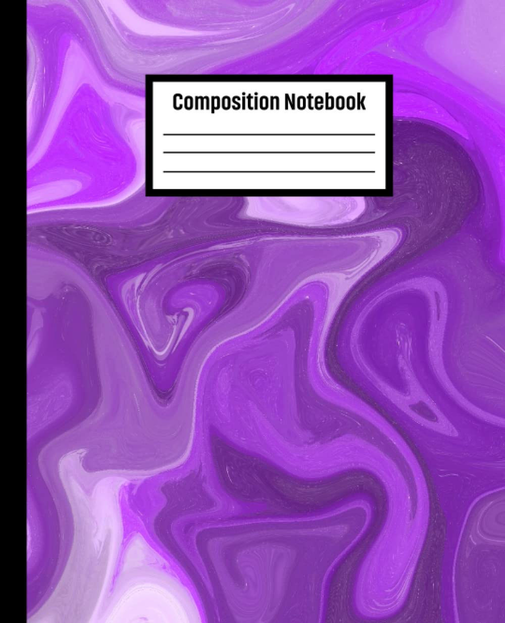 Composition Notebook: Kids-Teens- and Students- Colorful-.7.5 x 9.25 Inches- Soft Matte Cover-110 Wide-ruled lined pages Purple Turquoise Liquid Marble Composition Notebook baixar o livro de graça