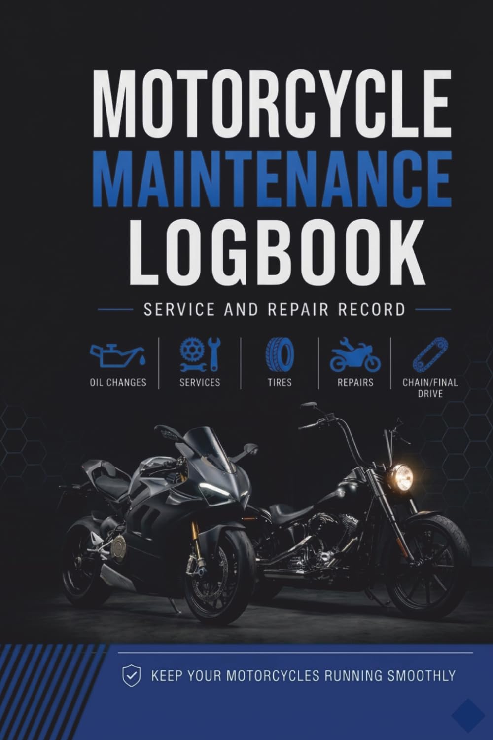 MOTORCYCLE MAINTENANCE LOGBOOK: Service & Repair Record Journal | Pocket Size Tracker for Sport Bikes, Cruisers, Choppers & Off-Road Motorcycles | 6" x 9" Compact Organizer baixar o livro de graça
