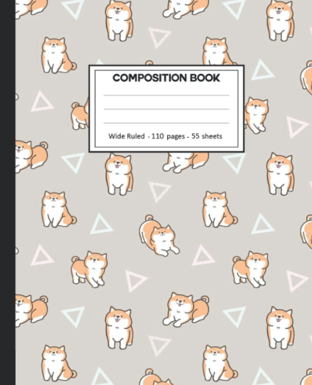 ler totalmente Composition Notebook: Wide Ruled: 110+ Lined Pages Writing Journal: Shiba Theme