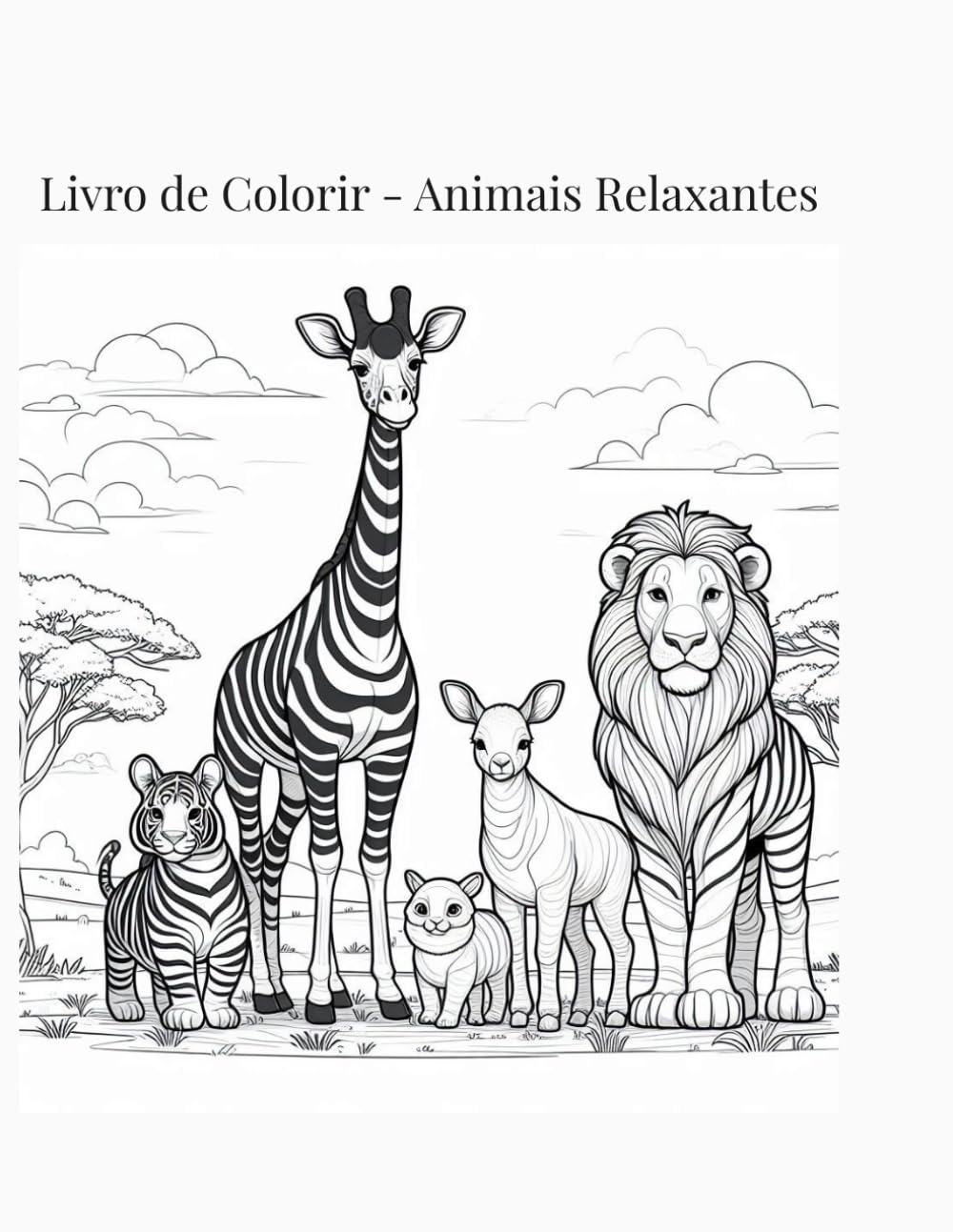 Livro de Colorir – Animais Relaxantes: Um convite para relaxar e colorir (Portuguese Edition) baixar o livro de graça