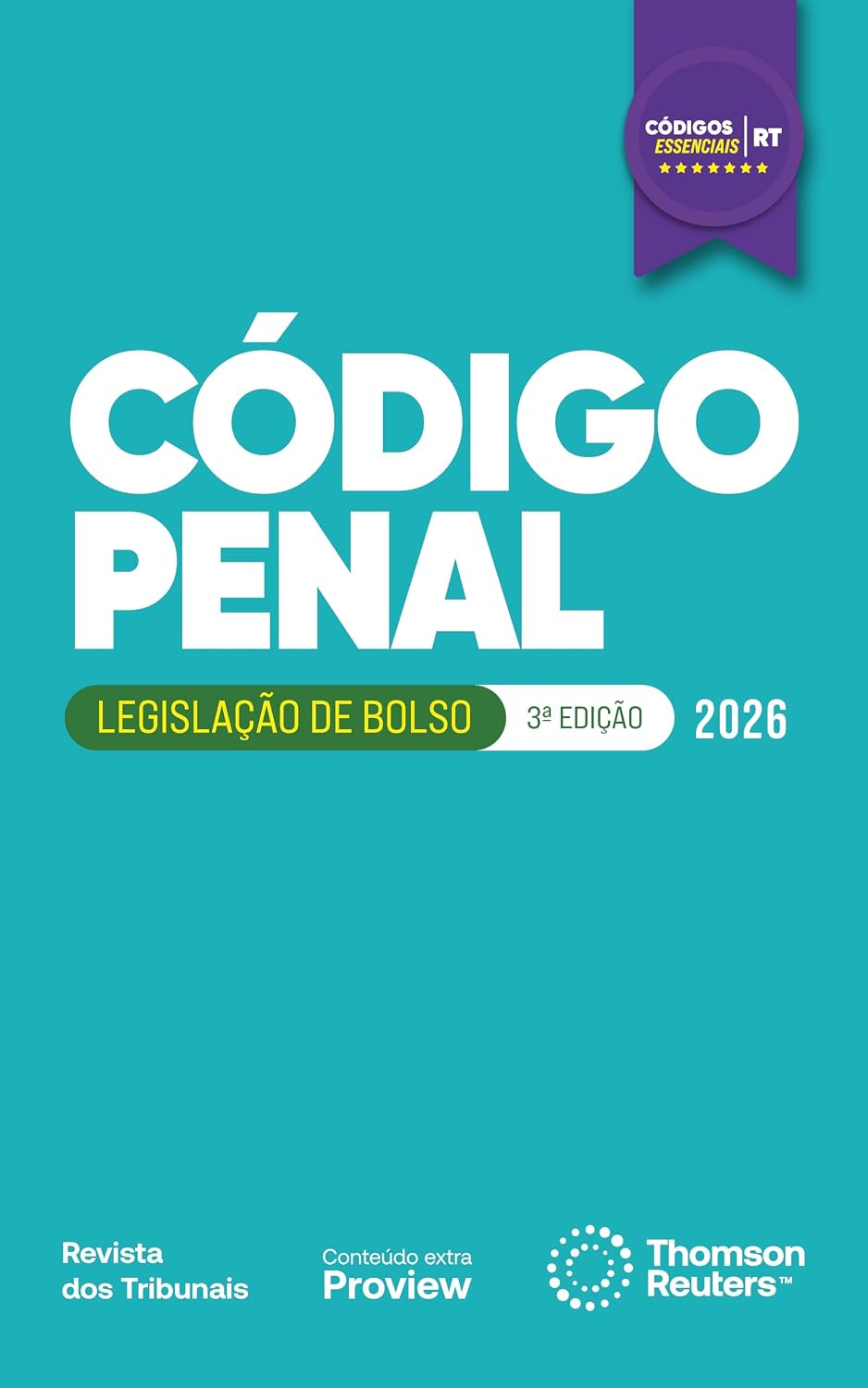 Código Penal 3ª edição - Códigos Essenciais RT bolso