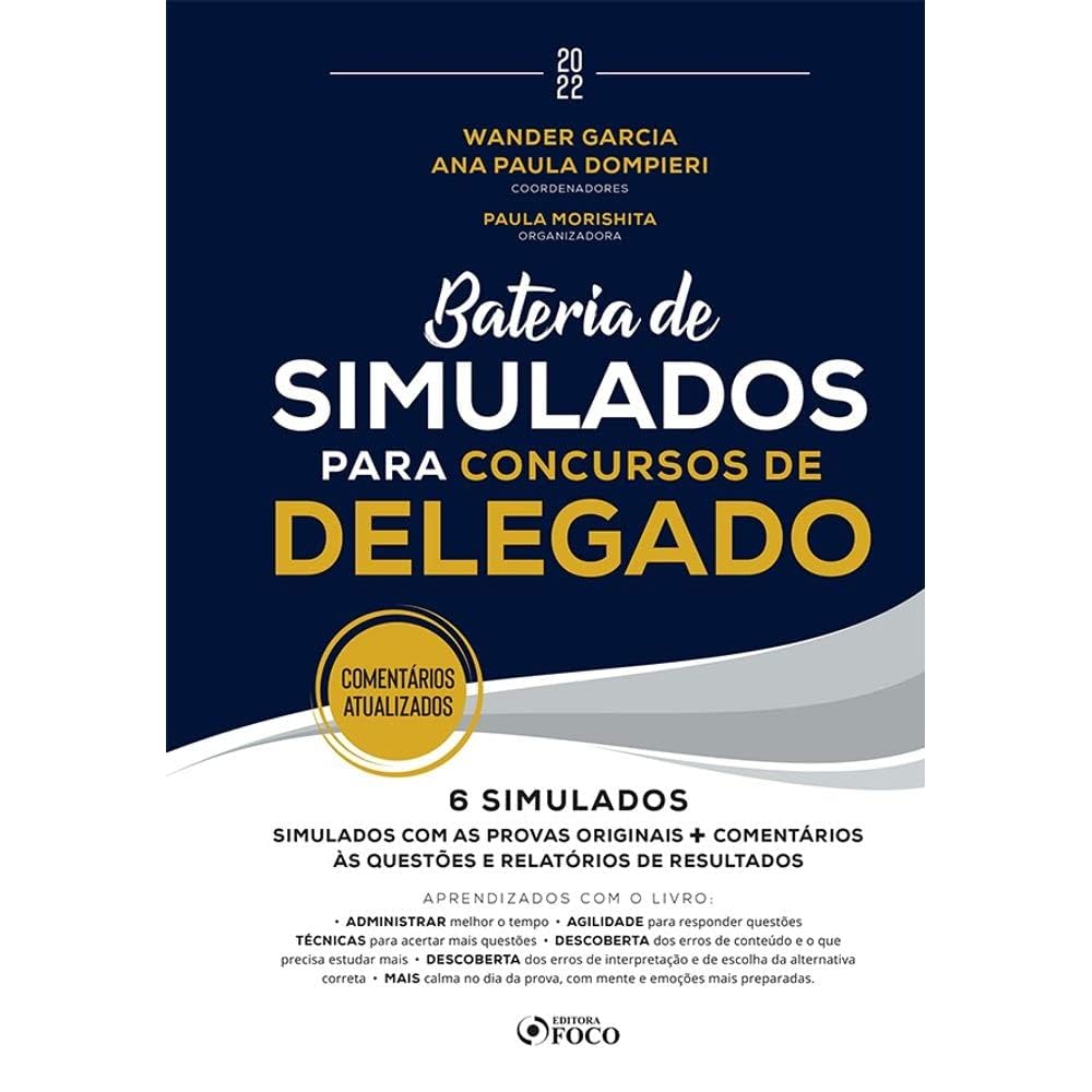 Bateria de Simulados para Concursos de Delegado - 1ª ED - 2022 baixar livro de graça