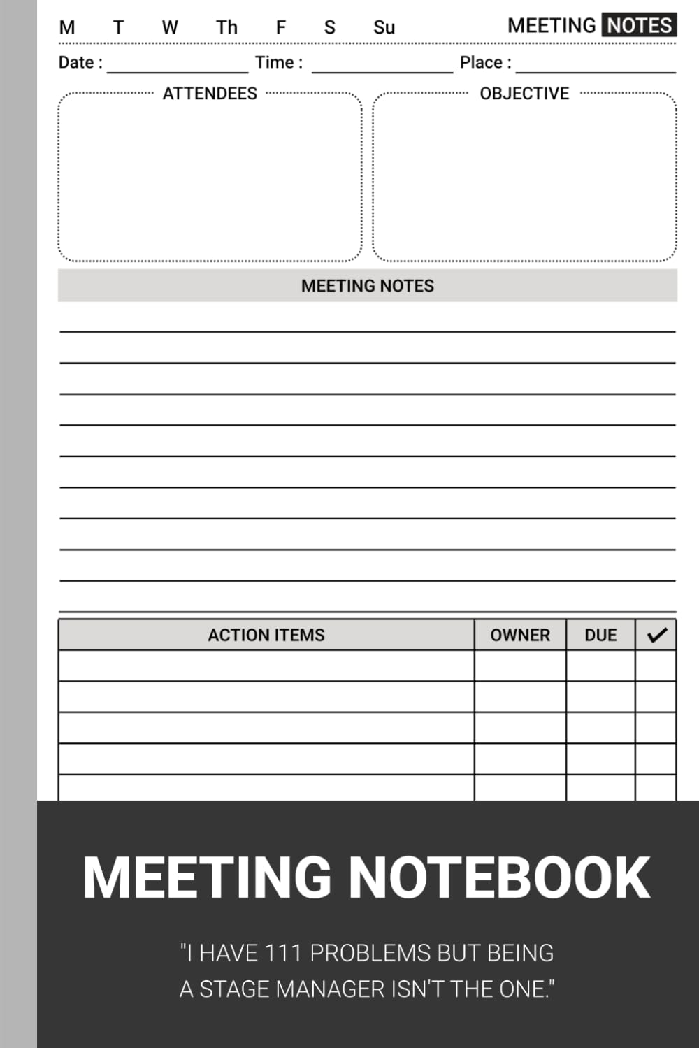 ler totalmente Meeting Notebook For Stage Managers