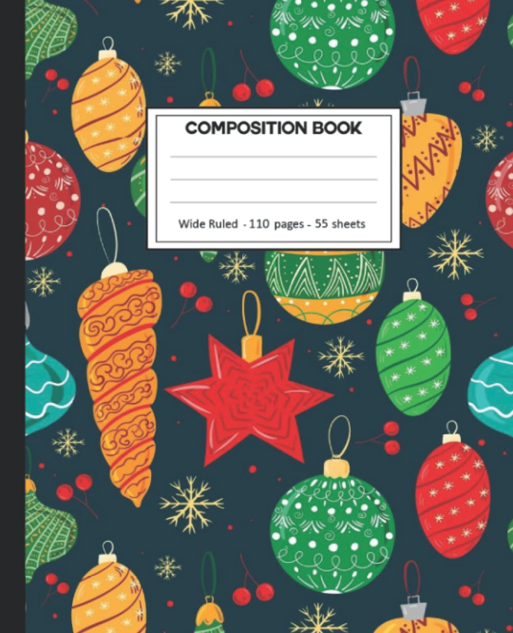 capítulo por capítulo baixar Composition Notebook: College Ruled: 110+ Lined Pages Writing Journal: Christmas on White.