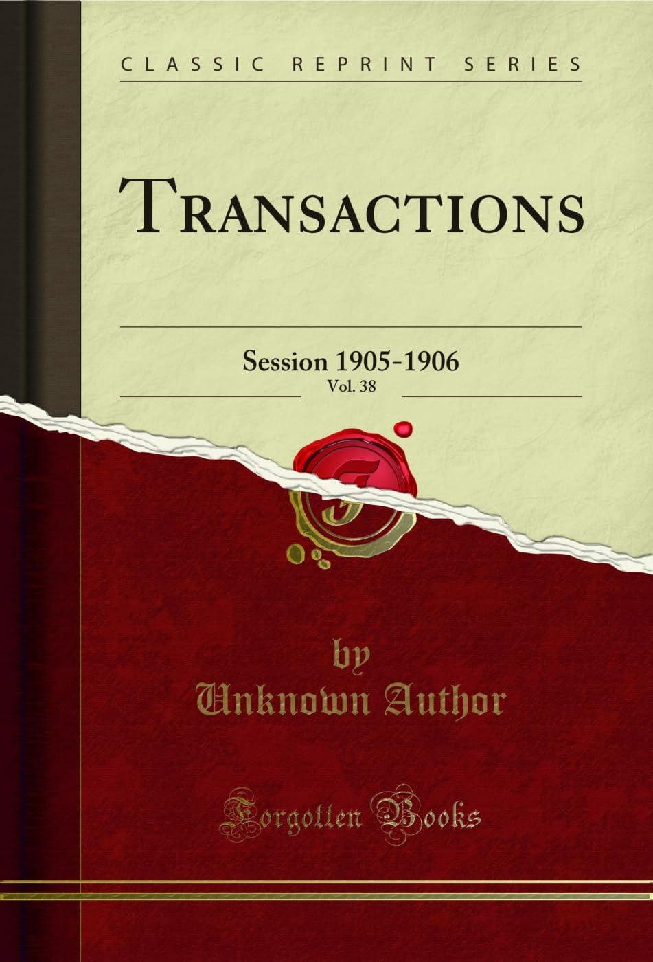 ler totalmente Transactions, Vol. 38: Session 1905-1906 (Classic Reprint) (English Edition)