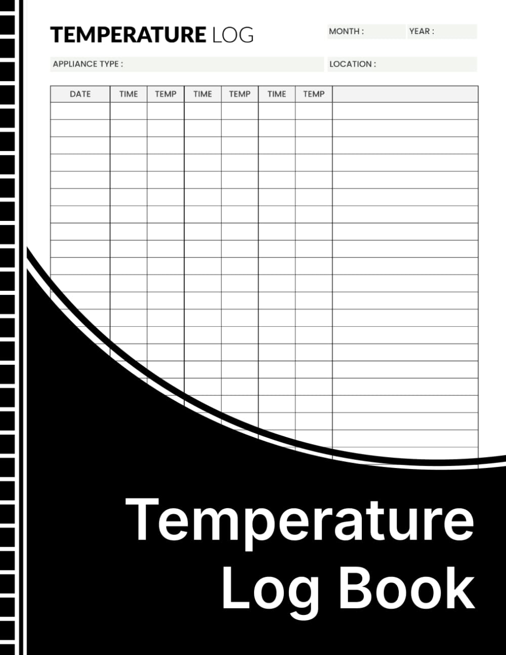 capítulo por capítulo baixar Temperature Log Book: Simple Temperature Tracking Log for Refrigerators, Freezers, Appliances, and Food Safety Records