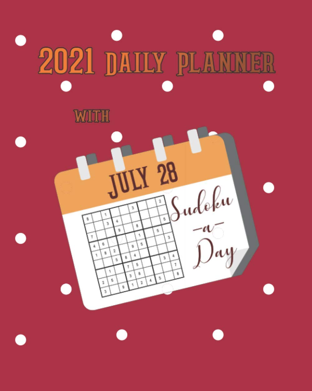 2021 Daily Planner with Sudoku-a-Day: Turquoise Polka Dot Planning by Day Calendar Jan-Dec 2021 baixar livro de graça