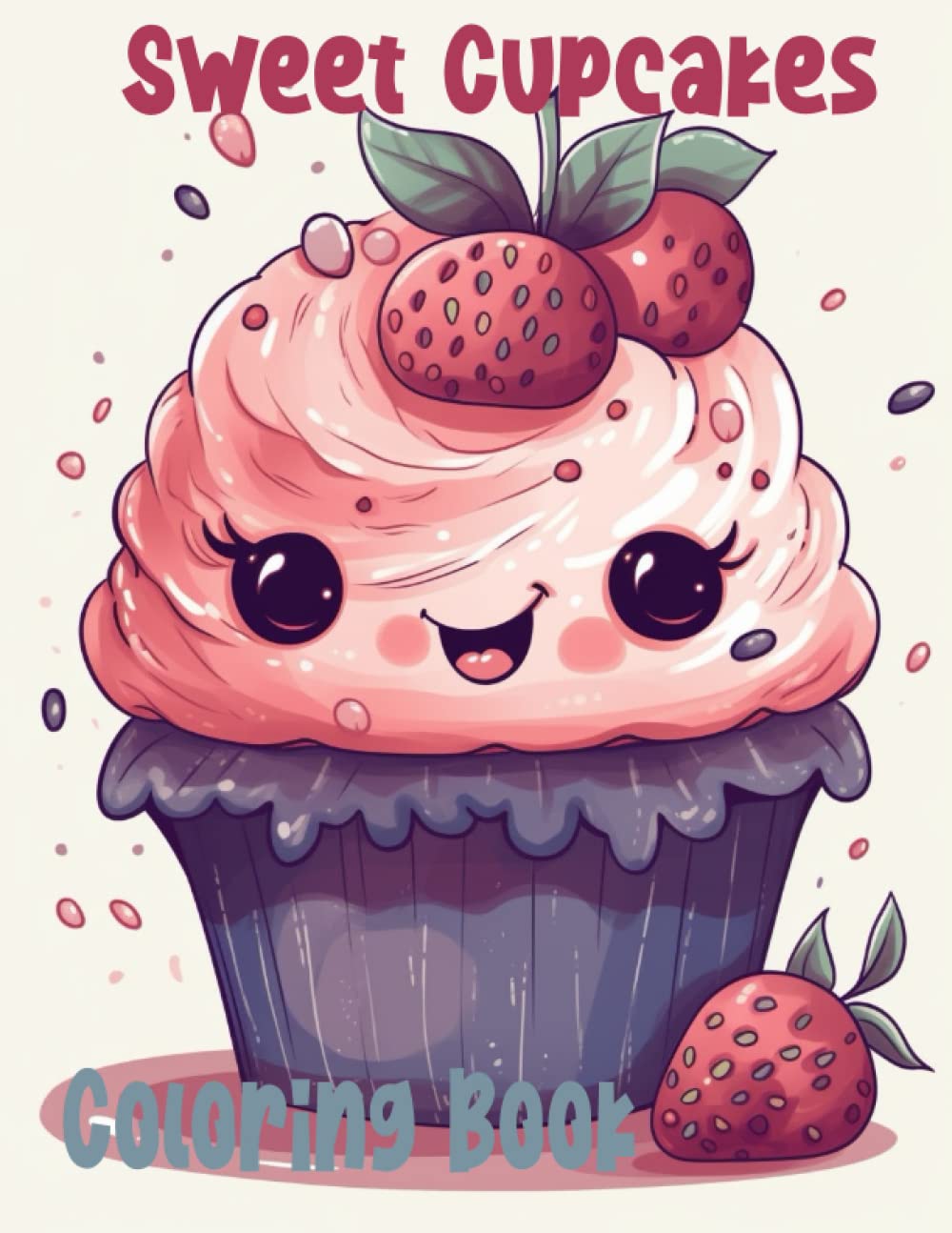 Sweet Cupcakes Coloring Book: cute cupcakes illustrations for relaxing coloring/Easy Coloring Pages For Toddlers Kids Adults baixar livro de graça