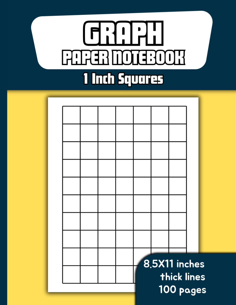 capítulo por capítulo baixar 1 Inch Square Graph Paper Notebook: 100+ Pages, Solid Grid, Large Size (8.5 x 11) – Perfect for Math, Notes, and More
