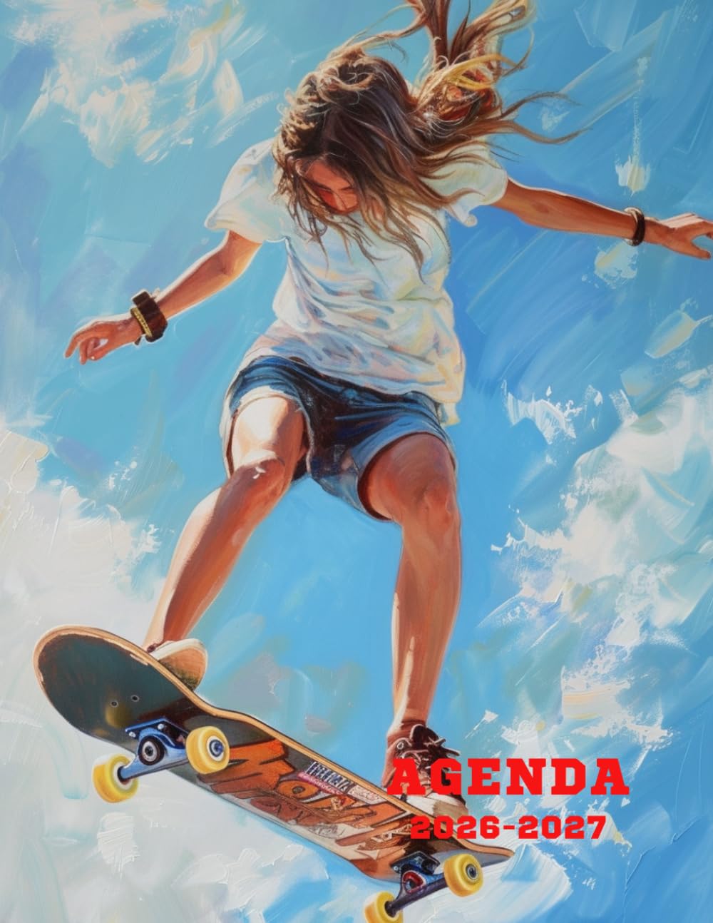 capítulo por capítulo baixar Agenda scolaire 2026-2027: Journalier, 1 page par jour, Format 17x22 cm, couverture souple, 283 pages sur papier crème 90gr/m², Skateboard (French Edition)