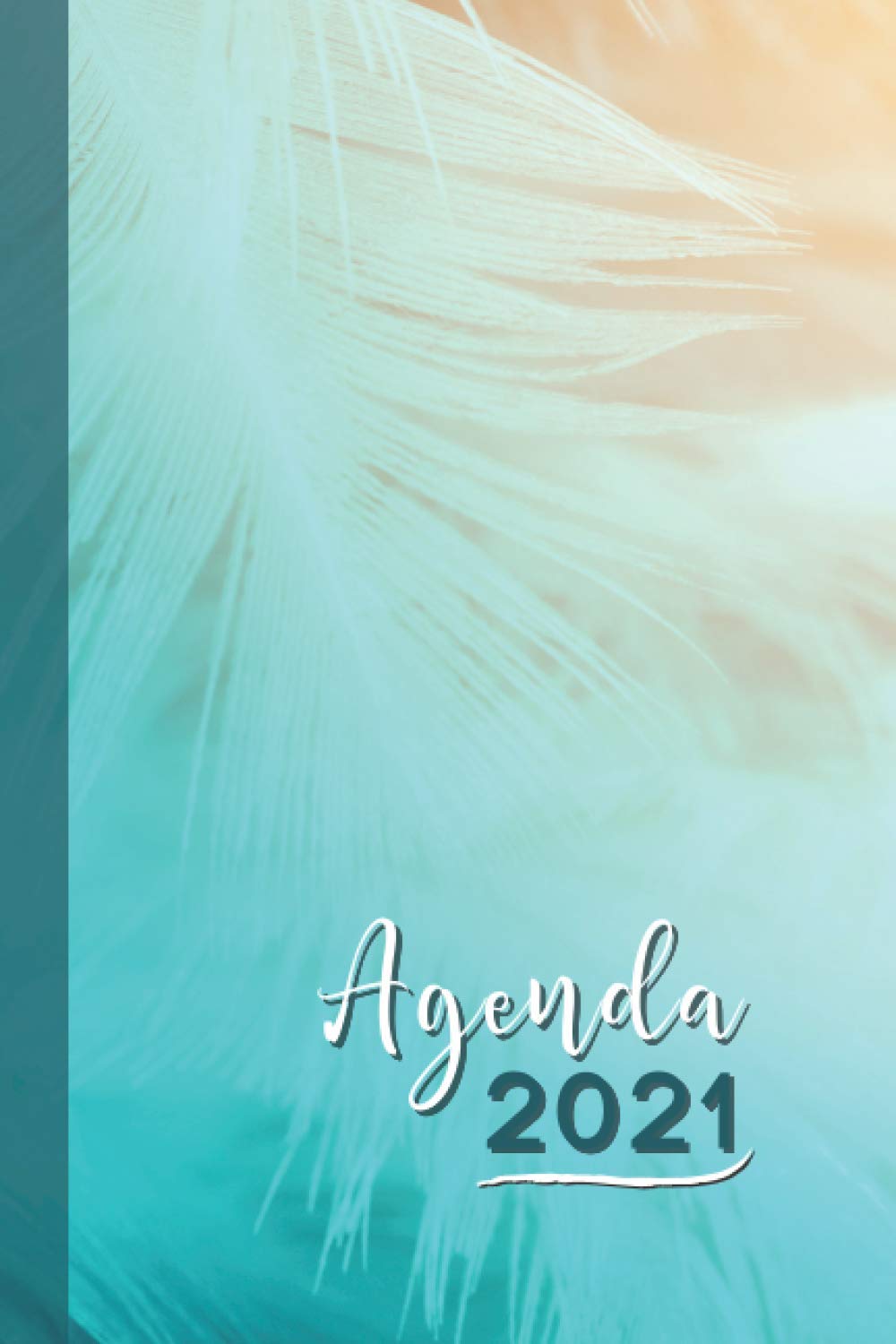 ler totalmente Agenda 2021: Semainier de janvier à décembre pratique au format A5 (15,24 x 22,86cm) | De l'espace pour noter vos projets, vos missions, vos... plumes, tons bleu et orangé (French Edition)