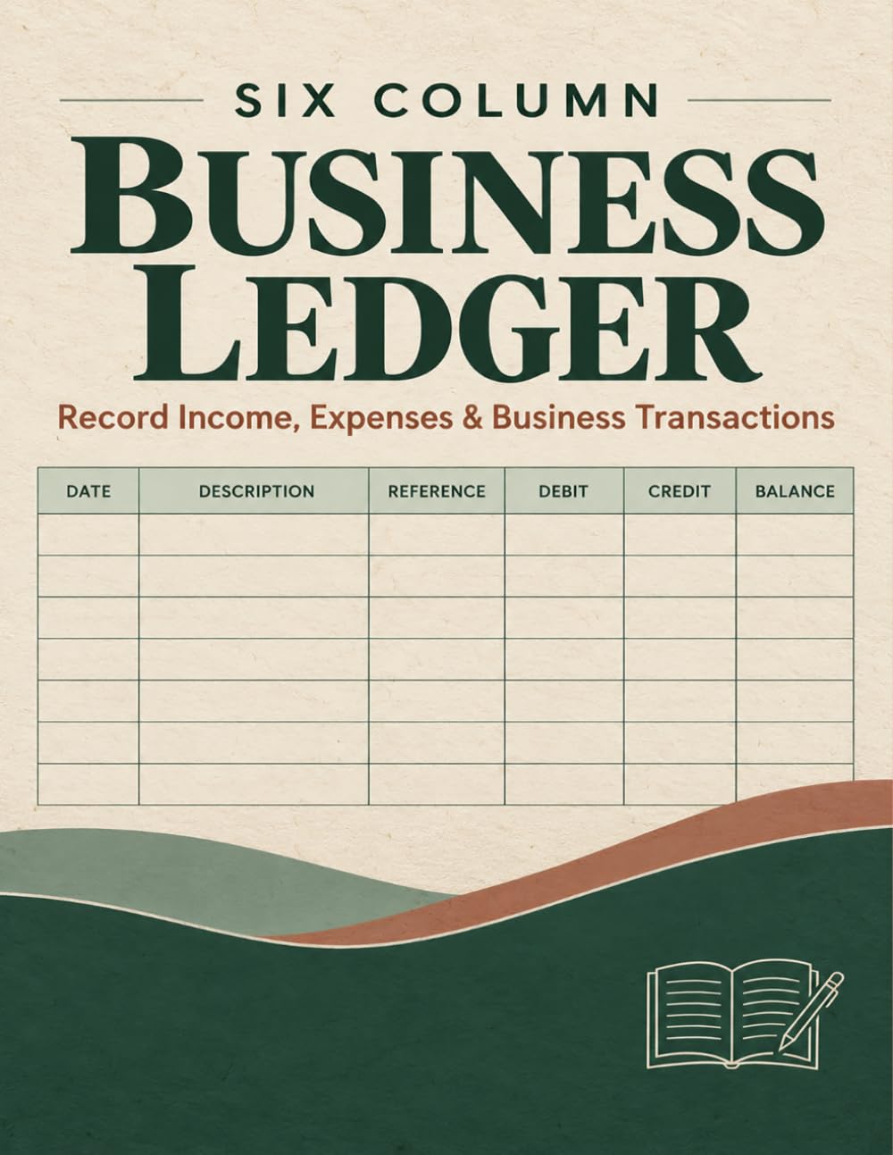 Six Column Business Ledger: Simple accounting notebook for entrepreneurs to organize revenue, expenses, debits, credits, balances, and daily entries baixar livro de graça