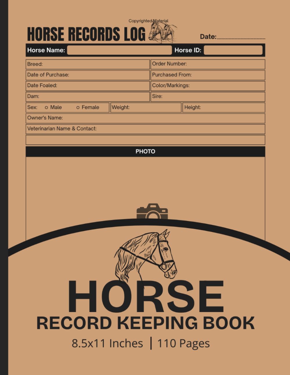 capítulo por capítulo baixar Horse Record Keeping Log Book: Horse Management Tracker for Owners & Breeders | Equine Health, Medical, Feeding, Foaling and Expense Records | Large Print 8.5" x 11" Inches, 110 pages