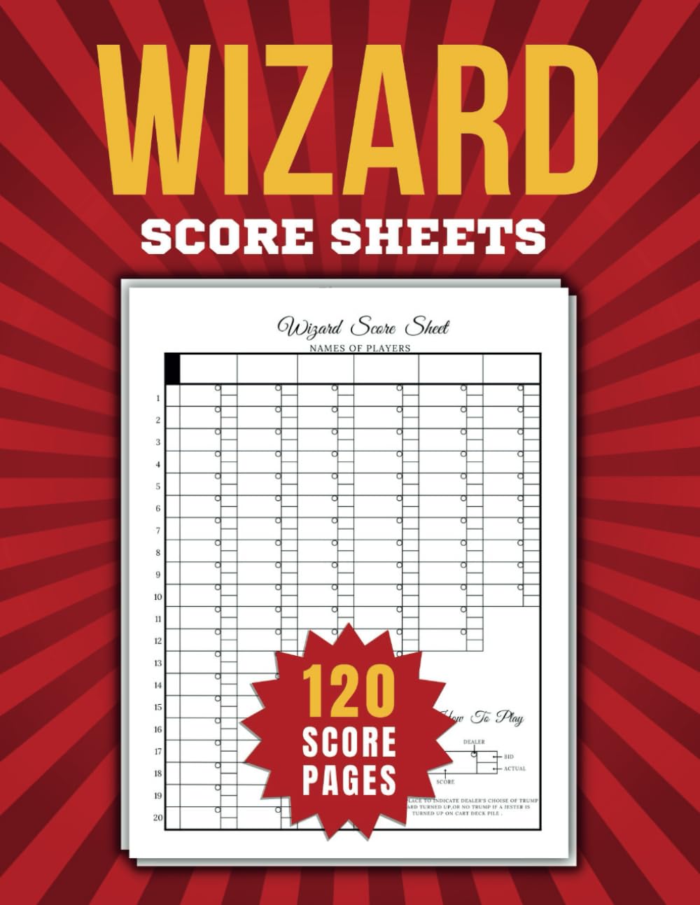Wizard Score Sheets: 120 Large Score Pads for Scorekeeping – Wizard Score Cards | Wizard Score Pads with Size 8.5 x 11 inches, (ScoreBook) baixar o livro de graça