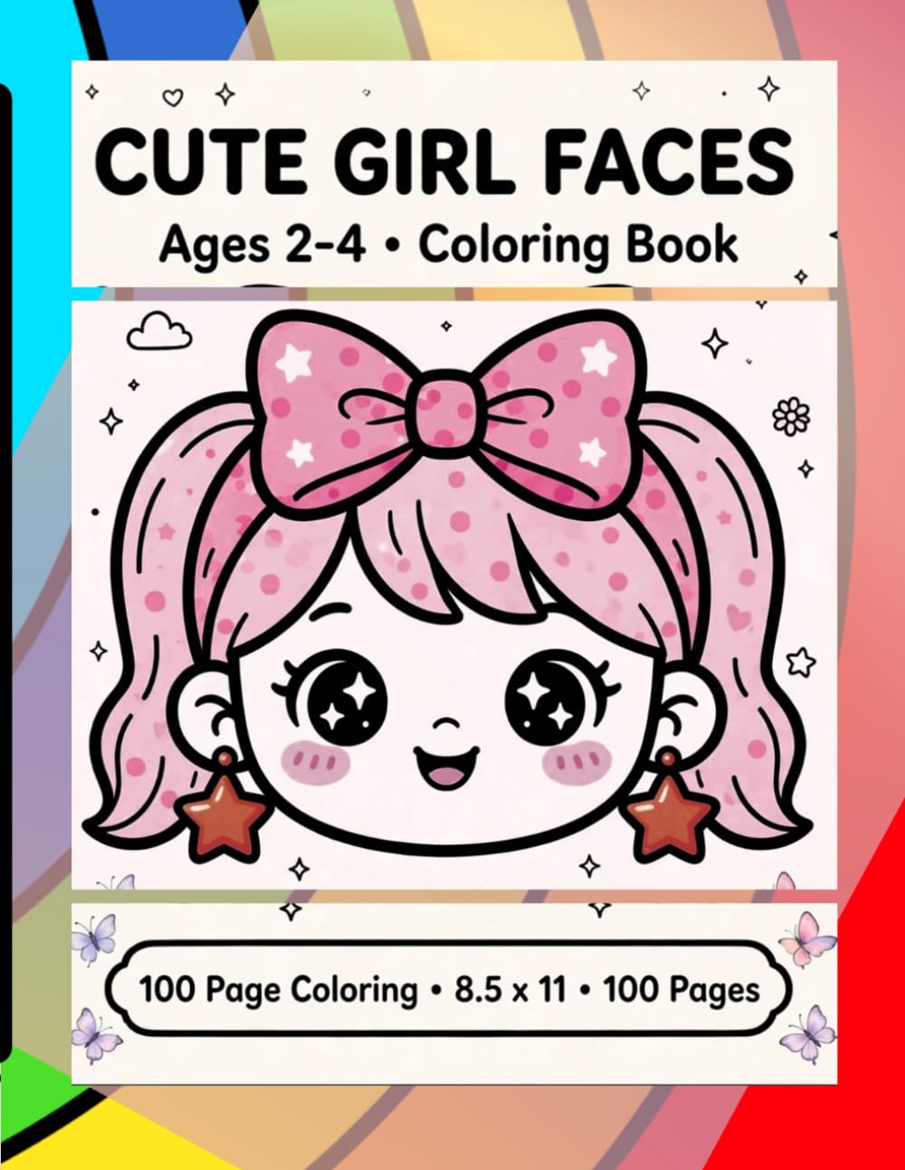 ler totalmente CUTE GIRL FACES: Ages 2 TO 4 - COLRING BOOK (Inkflow by Navnit Coloring Books for Girls)