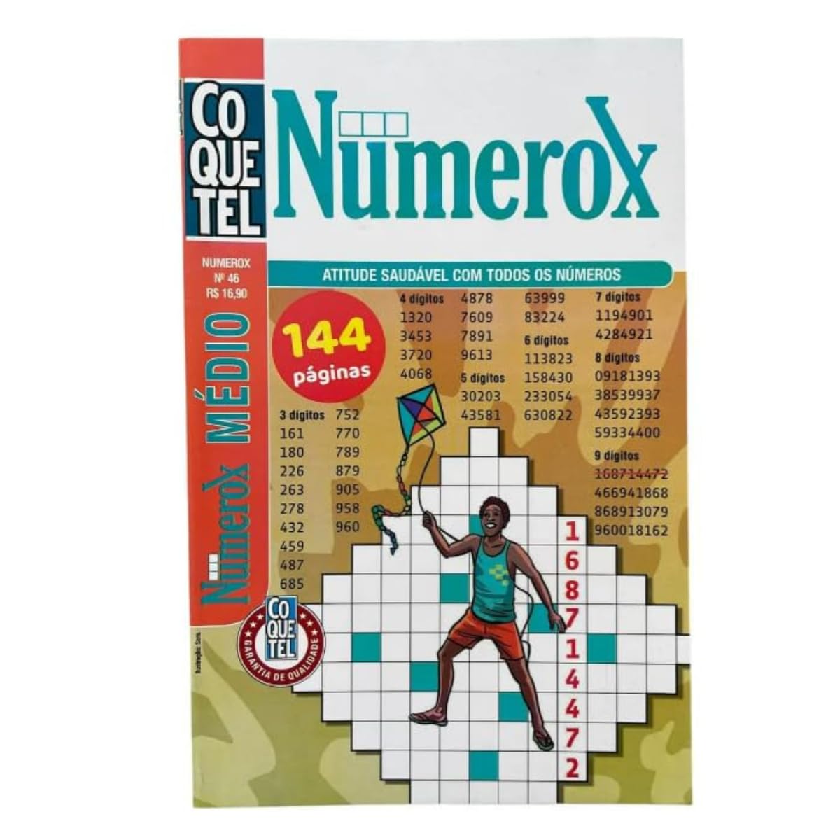 Cruzadas com Números - Numerox 40 Médio - 3 em 1 - Coquetel