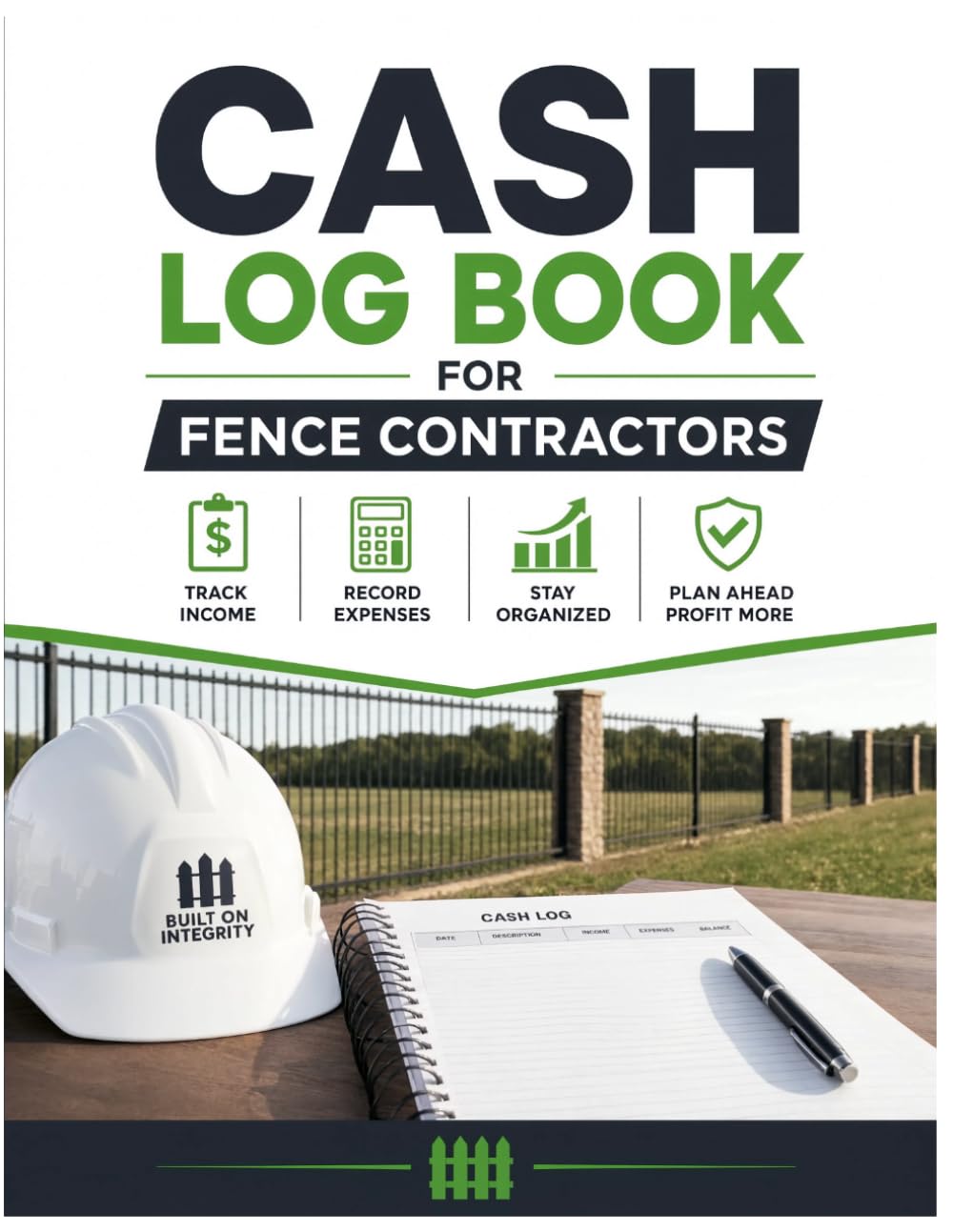 Cash Log Book for Fence Contractors: Daily Cash Receipts and Disbursement Log: Accounting Book for Wood, Chain Link, and Vinyl Fencing Businesses baixar o livro de graça