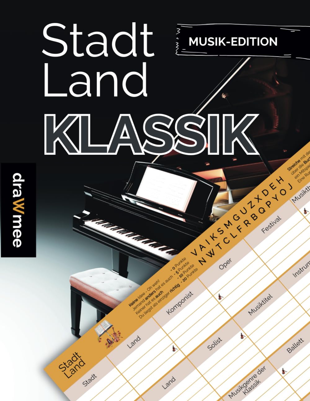 capítulo por capítulo baixar Stadt Land Klassik: Quiz Geschenk für Freunde von klassischer Musik, Oper & Co: Spielblock mit 35 Blatt Din-A4 (Seiten zum Ausschneiden) (German Edition)