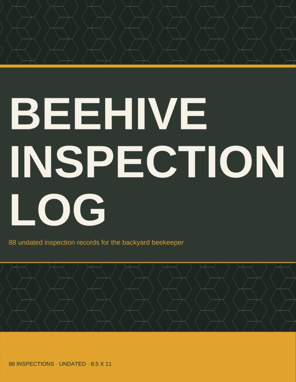 Beehive Inspection Log: 88 Undated Hive Inspection Records for the Backyard Beekeeper baixar livro de graça