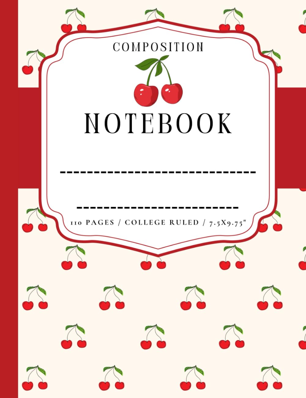 Cute Composition Notebook: Cherry Coquette Aesthetic College Ruled Lined Journal: 7.5x9.75" baixar o livro de graça