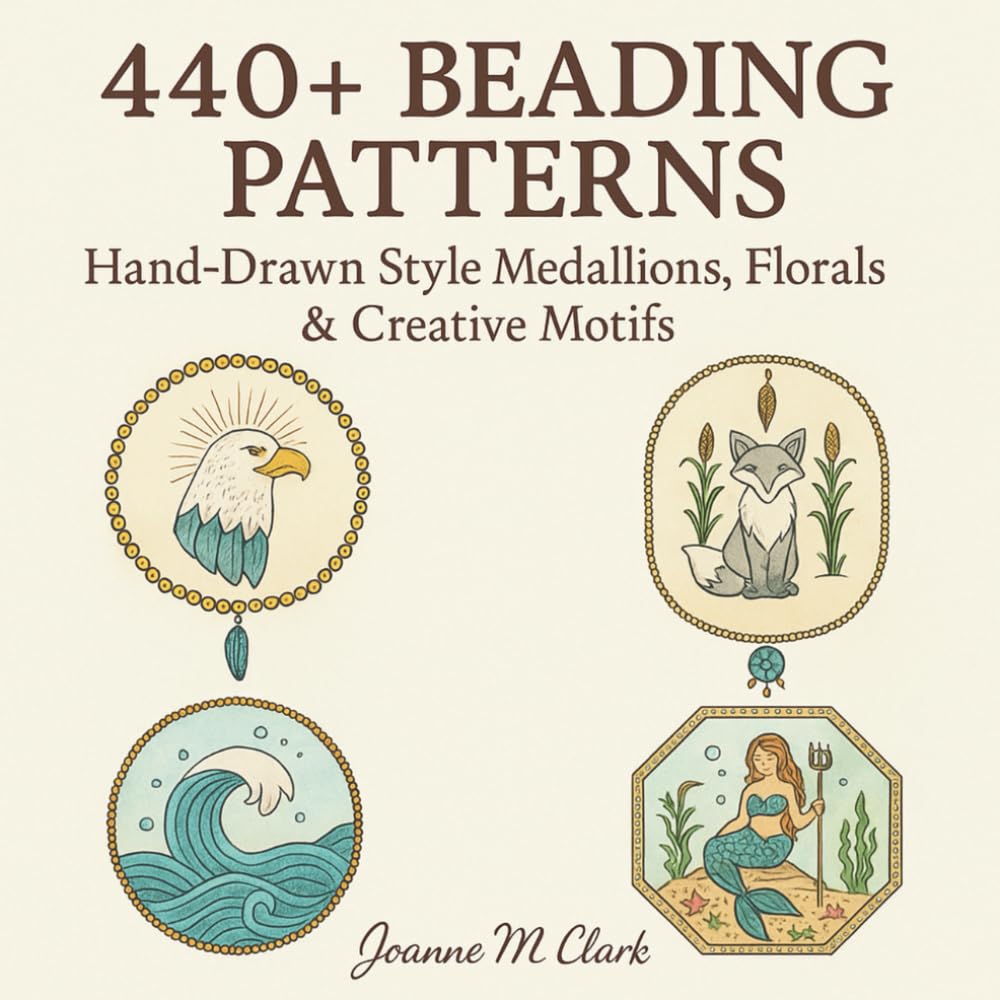 440+ Beading Patterns: Hand-Drawn Style Medallions, Florals & Creative Motifs