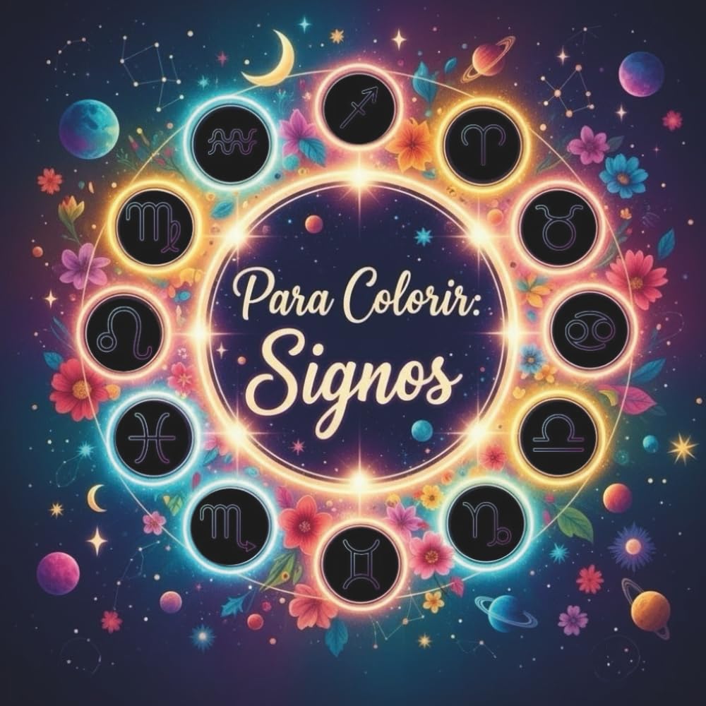 Livro de Colorir – Signos do Zodíaco: Colorir, relaxar e despertar sua energia cósmica (Mundo Do Zodíaco) (Portuguese Edition) baixar livro de graça