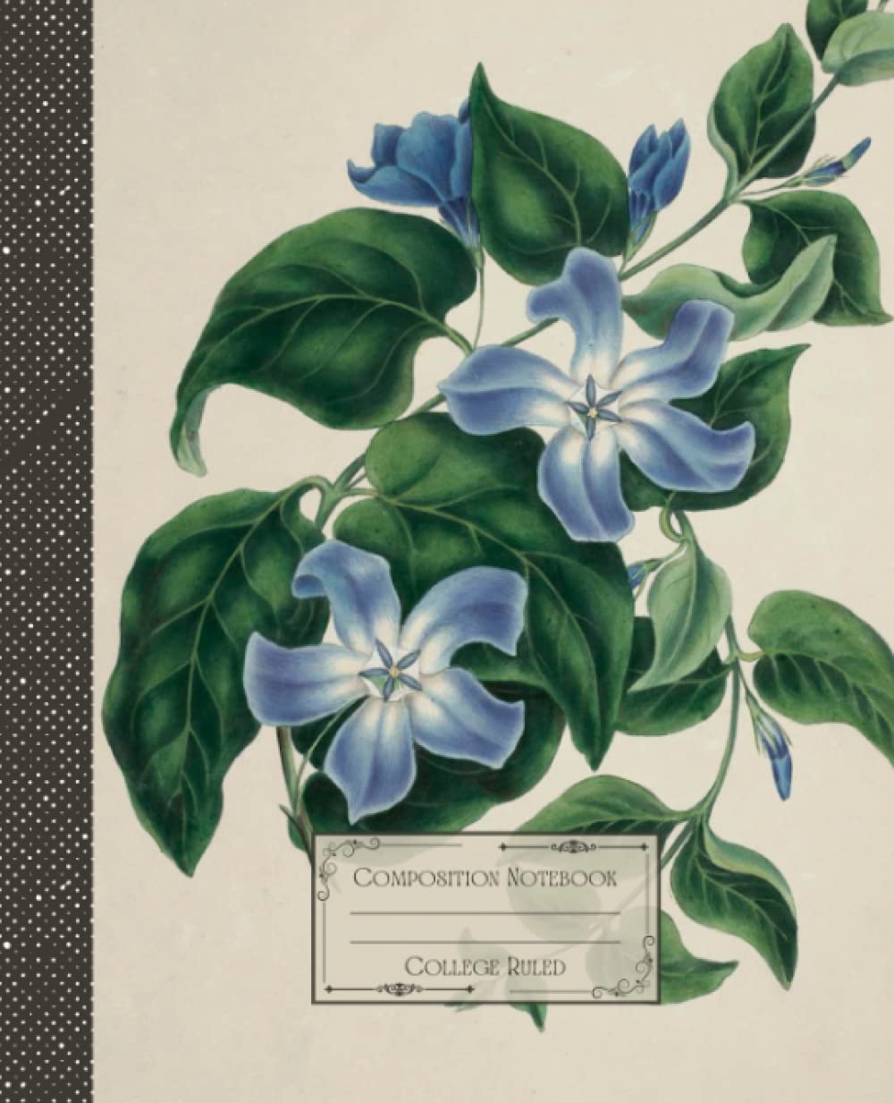 capítulo por capítulo baixar Vintage Flower Composition Notebook College Ruled: Antique Botanical Flower Illustration | Classic Composition Notebook for Writing and Journaling |... for College Students, School and Work.