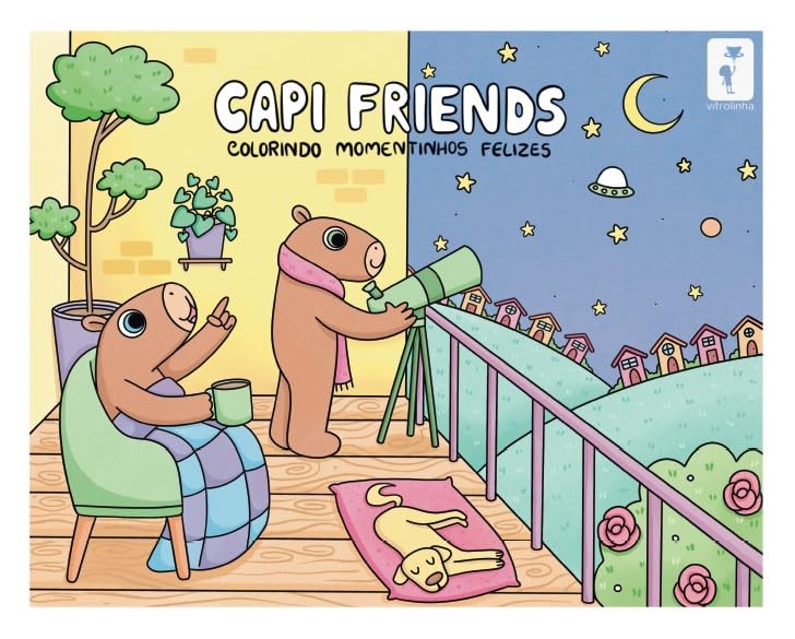 Livro de Colorir – Capi Friends: Colorindo Momentinhos Felizes (com Acetato) baixar livro de graça