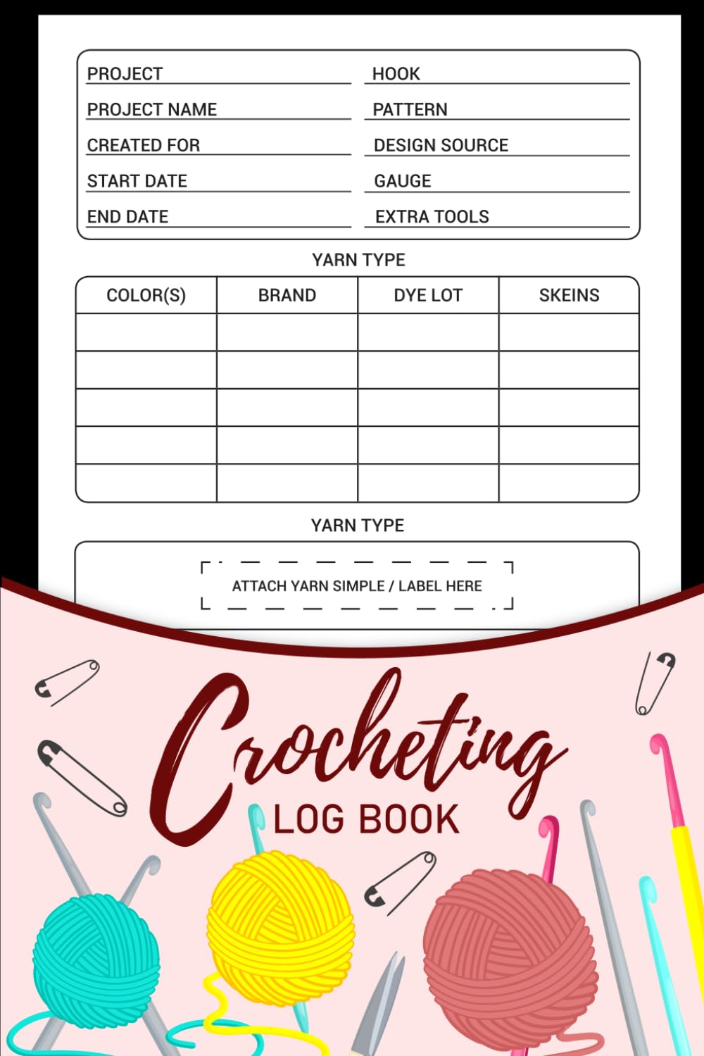 ler totalmente Crocheting Log Book: Track Crochet Patterns, Yarns, Hooks & Designs. Project Organizer for Crochet Lovers and Crafters.