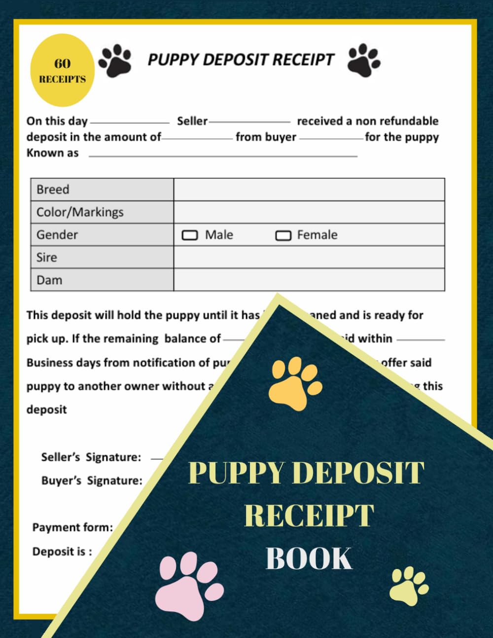 capítulo por capítulo baixar Puppy Deposit Receipt Book: Legal Agreement between Breeder and Buyer for Dog Purchase,Puppy Sale Deposit Form for Dog Breeders | 60 Receipts.