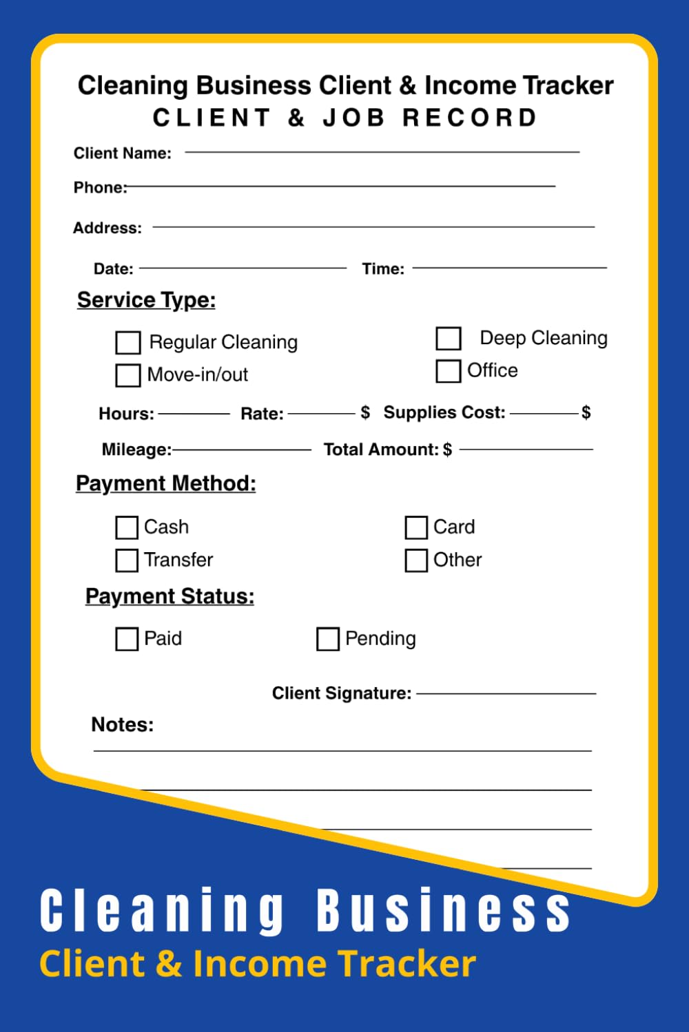 Cleaning Business Client and Income Tracker: Log Book for Client Information, Jobs, Services, Payments and Business Expenses - 120 Pages baixar livro de graça