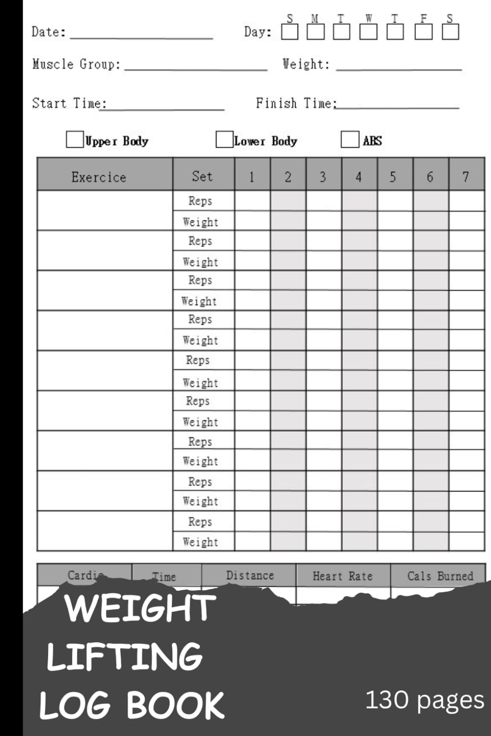 Weight Lifting Log Book: Workout Journal for Men and Women, Exercise Notebook and Fitness Logbook for Personal Training, (WeightLifting and Cardio Tracker), Gym Planner baixar livro de graça