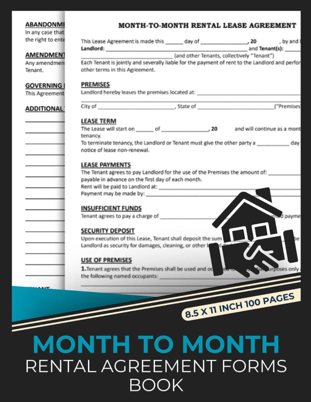ler totalmente Month to Month Rental Agreement Forms Book: Month-to-Month or Fixed-Term Agreements Between Tenant and Landlord | Fillable Legal Templates for Residential Property Management